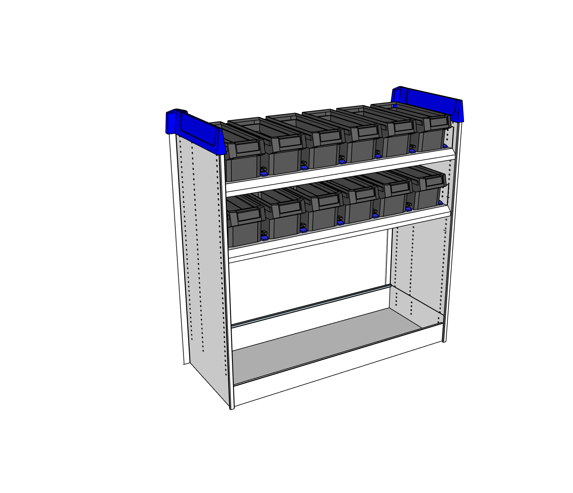 Simpleco Ute Canopy Racking System BASE UNIT + Top Two Shelves Storage Boxx