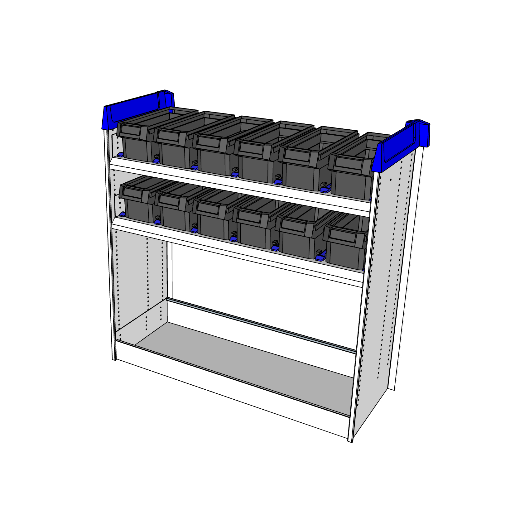 Simpleco Ute Canopy Racking System BASE UNIT + Top Two Shelves Storage Boxx