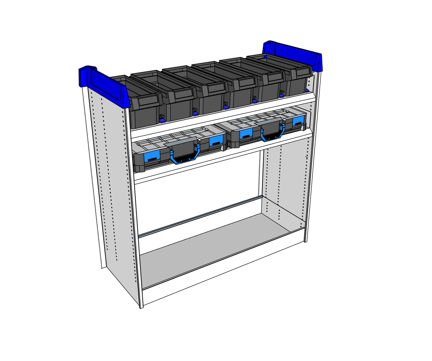 Simpleco Ute Canopy Racking System BASE UNIT + Top Shelf Storage Boxx + Second Shelf T-BOXX