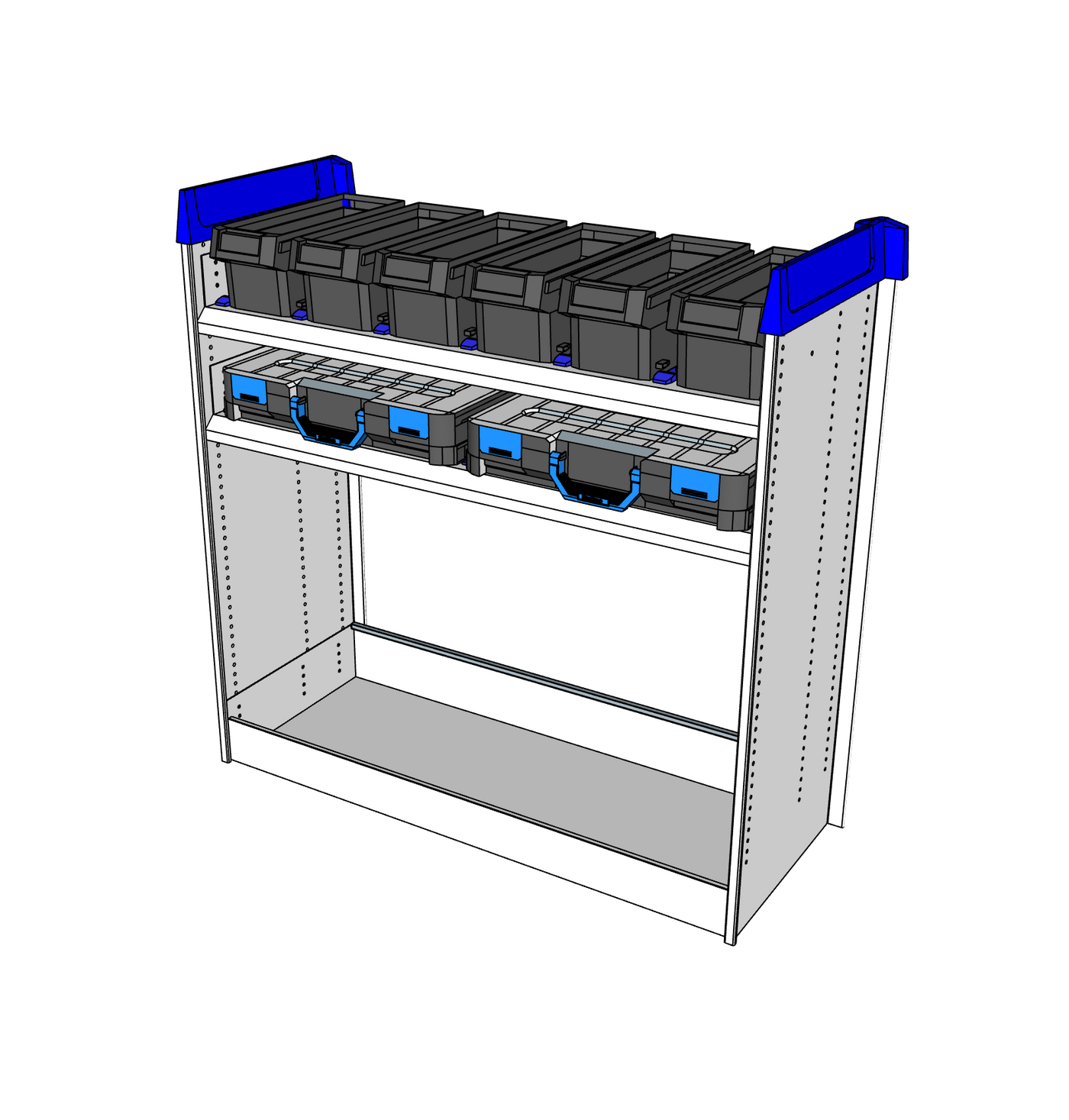 Simpleco Ute Canopy Racking System BASE UNIT + Top Shelf Storage Boxx + Second Shelf T-BOXX