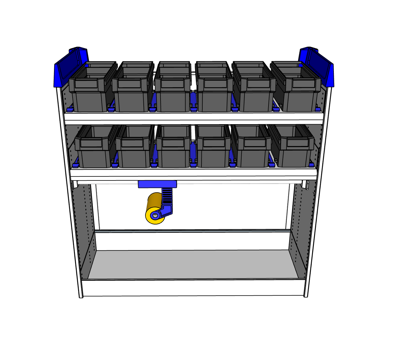 Simpleco Ute Canopy Racking System BASE UNIT + TWO Shelves Storage Box ...