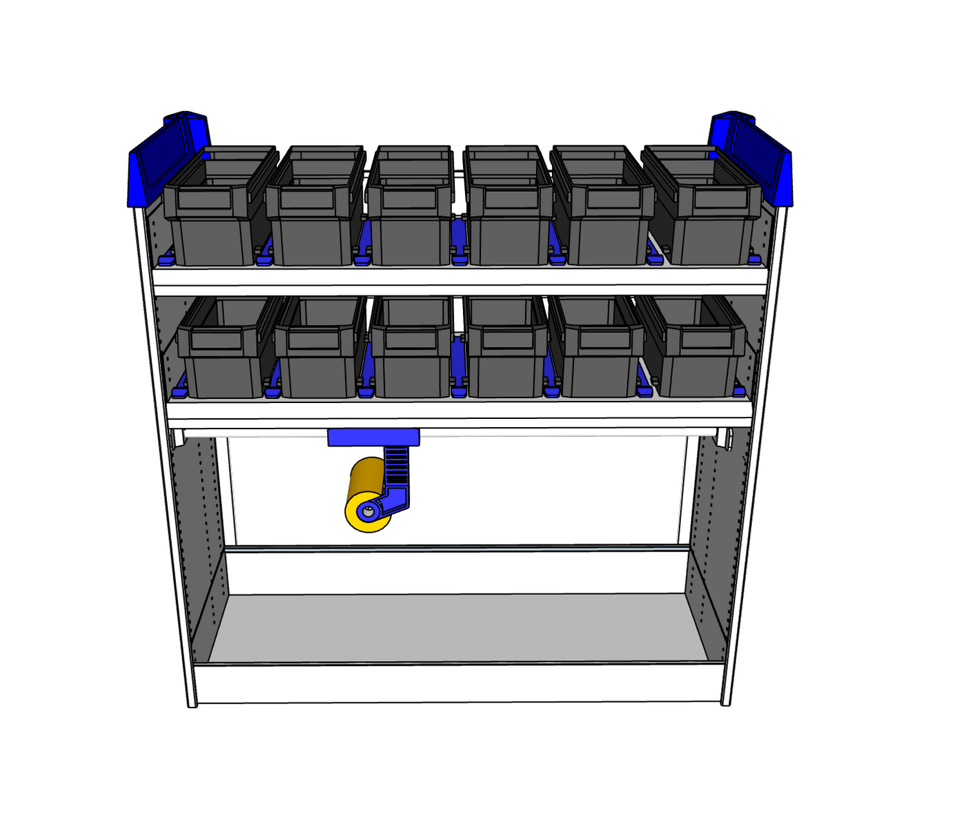 Simpleco Ute Canopy Racking System BASE UNIT + TWO Shelves Storage Boxx + Case Clamp