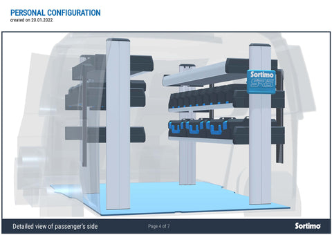 SORTIMO SR5 Xpress - Deluxe Van Racking System - Citroën Berlingo 2018 LWB - L2 4753 mm