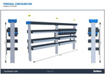 SORTIMO SR5 Xpress - Base Van Racking System -Toyota Hiace 2019 LWB - L2 5915 mm