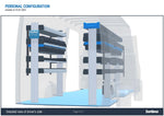 SORTIMO SR5 Xpress - Deluxe Van Racking System - Volkswagen Crafter 2016 SLWB - Long 6967 mm