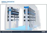 SORTIMO SR5 Xpress - Deluxe Van Racking System - Volkswagen Crafter 2016 SLWB - Long 6967 mm
