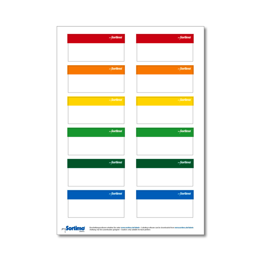 Sortimo Labels to suit BOXXes | Cases | SR Box Clips · SORTIMO AUSTRALIA